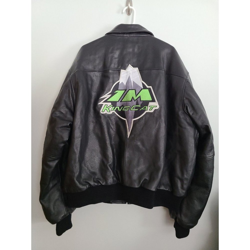 Arctic Cat King Cat 1m 162  100% Leather Bomber Jacket Heavy 2XL